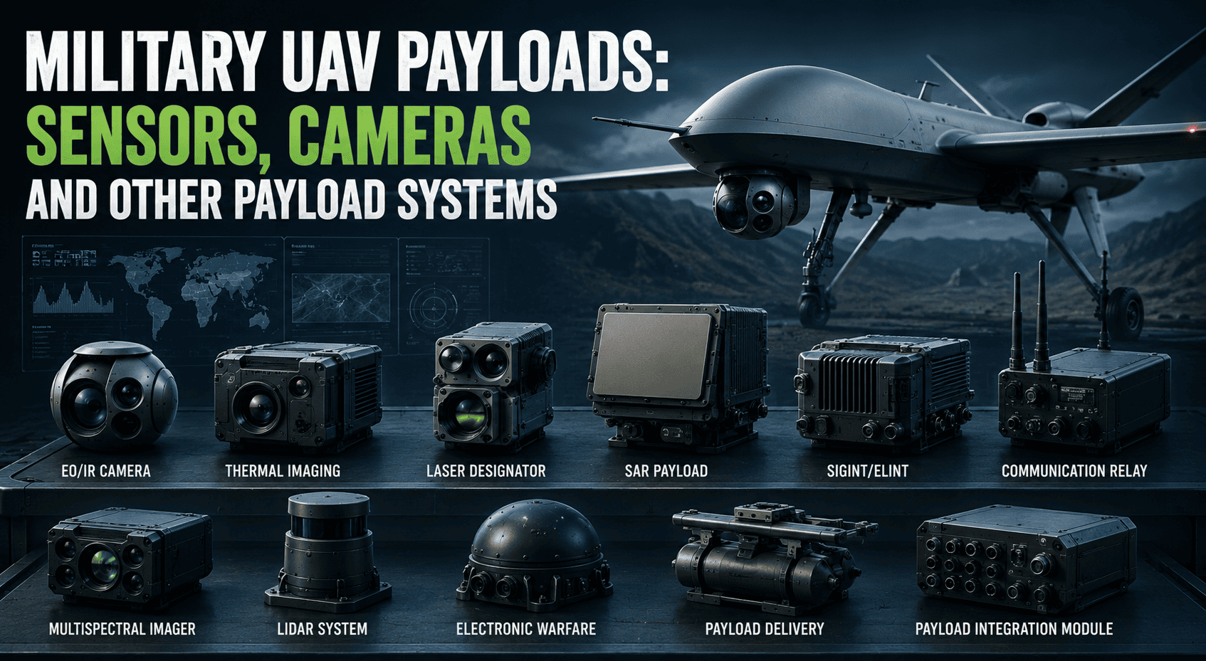 Military UAV Payloads: Sensors, Cameras and Other Payload Systems