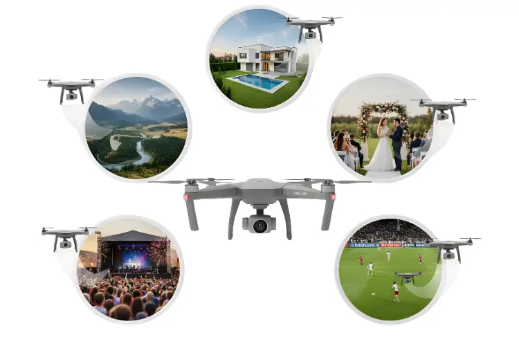 Versatile Applications of Photography UAVs