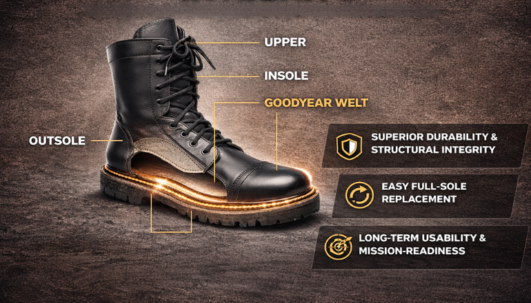 Advanced Structural Integrity Through Enhanced Goodyear Welt Construction