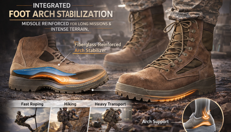 Integrated Foot Arch Stabilization