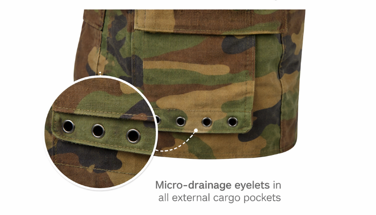 Tactical Water and Debris Drainage Ports